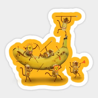 Monkeys are nuts Sticker